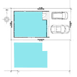 前橋市南町　地形・区割り図