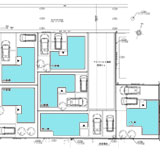 前橋市下小出町　地形・区割り図