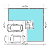 前橋市文京町　地形・区割り図