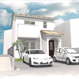 太田市藤久良町　完成予想パース図