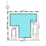 伊勢崎市宗高町　地形・区割り図