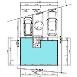 前橋市千代田町　地形・区割り図